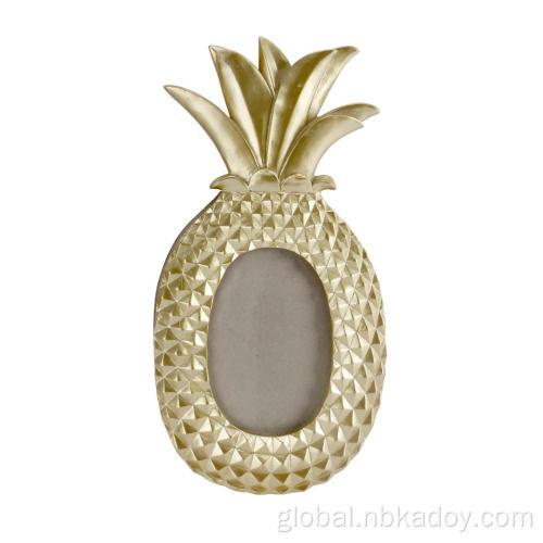 China RESIN MATERIAL PINEAPPLE SHAPE UNIQUE PICTURE FRAME Factory